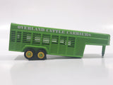 Maisto Countryside Farm & Field Overland Cattle Carriers Livestock Trailer Green Die Cast Toy Car Vehicle with Opening Rear Gate