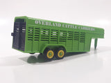 Maisto Countryside Farm & Field Overland Cattle Carriers Livestock Trailer Green Die Cast Toy Car Vehicle with Opening Rear Gate