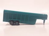 ERTL Farm Country Livestock Trailer Teal Green Die Cast Toy Car Vehicle with Opening Rear Gate