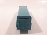 ERTL Farm Country Livestock Trailer Teal Green Die Cast Toy Car Vehicle with Opening Rear Gate