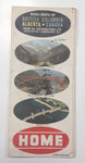 Vintage 1967 Home Oil Distributors Road Maps of British Columbia and Alberta Canada 18" x 26 1/2"