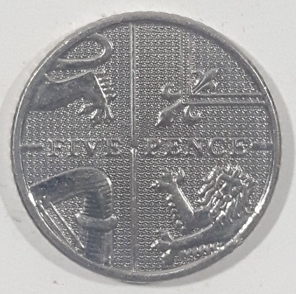 2012 U.K. Great Britain Five Pence Metal Coin