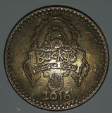 2016 Cultus Lake Adventure Park Ride Bucky's Bumper Boats Metal Token Coin