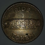 2016 Cultus Lake Adventure Park Ride Bucky's Bumper Boats Metal Token Coin