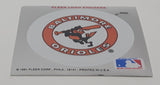 1991 Fleer MLB Baseball Baltimore Orioles Team Logo Sticker Trading Card