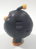 2016 McDonald's Rovio Angry Birds #9 Black Bomb 3 1/2" Tall Plastic Toy Figure