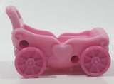 2007 McDonald's Hasbro My Little Pony Pink Plastic Carriage Stroller Toy