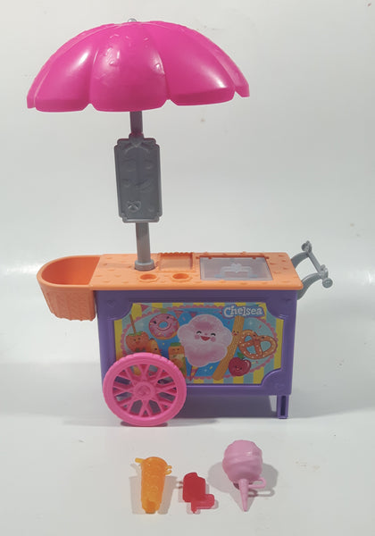 2019 Mattel Barbie Dolls Club Dream On Chelsea Snack Cart 8 1/4" Tall Toy with Accessories GHV76