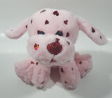 Pink Puppy Dog with Red Hearts 7" Tall Plush Stuffed Character