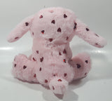 Pink Puppy Dog with Red Hearts 7" Tall Plush Stuffed Character