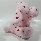 Pink Puppy Dog with Red Hearts 7" Tall Plush Stuffed Character