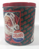 1994 Pepsi Cola Santa Claus Your Good Old Friend Seasons Greetings Christmas Holidays " Tall Tin Metal Container