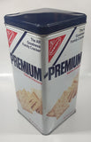 Vintage 1978 Nabisco Premium Saltine Crackers 9 3/4" Tall Tin Metal Container