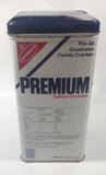 Vintage 1978 Nabisco Premium Saltine Crackers 9 3/4" Tall Tin Metal Container