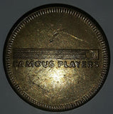 Vintage Famous Players Tech Town Gaming Game Token Metal Coin