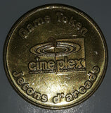Vintage Famous Players Cineplex Odeon Galaxy No Cash Value Gaming Game Token Metal Coin