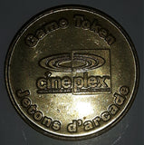 Vintage Famous Players Cineplex Odeon Galaxy No Cash Value Gaming Game Token Metal Coin