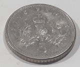 1990 UK Great Britain Five Pence 5 Queen Elizabeth II D.G. Reg F.D Metal Coin