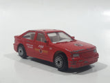Unknown Brand #121 Fire Dept Rescue Unit Red Sedan Die Cast Toy Car Vehicle