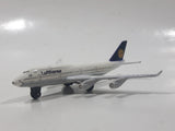 2009 Matchbox Lufthansa Boeing 747-400 Jumbo Passenger Jet Airplane White Die Cast Toy Car Vehicle