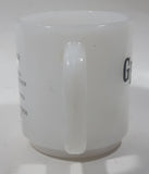 Vintage Glasbake Grandpa Grandfather Poem White Milk Glass Coffee Mug Cup 59 Made in U.S.A.