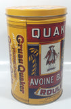 1992 The Quaker Oats Company Quaker Tolled White Oats Replica 1896 Label 8" Tall Tin Metal Canister