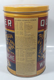 1992 The Quaker Oats Company Quaker Tolled White Oats Replica 1896 Label 8" Tall Tin Metal Canister