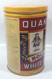 1992 The Quaker Oats Company Quaker Tolled White Oats Replica 1896 Label 8" Tall Tin Metal Canister