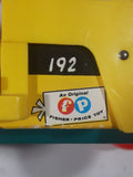 Vintage 1965 Fisher Price Toys School Bus Yellow 12 1/2" Long Plastic and Wood Toy Car Vehicle East Aurora N.Y.