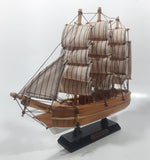 Vintage Charles Morgan Wood Tall Whaling Ship Model 8" Long
