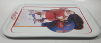 1991 Coca Cola "Wherever I go" Santa Claus Themed 1983 Painting by Haddon Sundblom 10 1/2" x 13 3/4" Metal Beverage Serving Tray