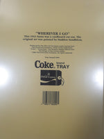 1991 Coca Cola "Wherever I go" Santa Claus Themed 1983 Painting by Haddon Sundblom 10 1/2" x 13 3/4" Metal Beverage Serving Tray