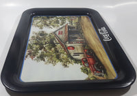 1997 Coca Cola "GEN. MDSE." Jeanne Mack Country Store Black Metal Beverage Serving Tray