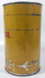 Vintage Shell Aeroshell 100 Avoil Aviation Motor Oil One Quart Metal Can FULL