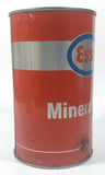 Vintage ESSO Mineralube 20-20W Motor Oil One Quart Orange Metal Can FULL