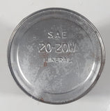 Vintage ESSO Mineralube 20-20W Motor Oil One Quart Orange Metal Can FULL