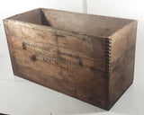 Antique Canadian Industries Limited C-I-L 50 Lb. Polar Stumping Powder High Explosives Wood Crate Box Blasting Collectible