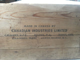 Antique Canadian Industries Limited C-I-L 50 Lb. Polar Stumping Powder High Explosives Wood Crate Box Blasting Collectible