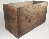 Antique Canadian Industries Limited C-I-L 50 Lb. Polar Stumping Powder High Explosives Wood Crate Box Blasting Collectible