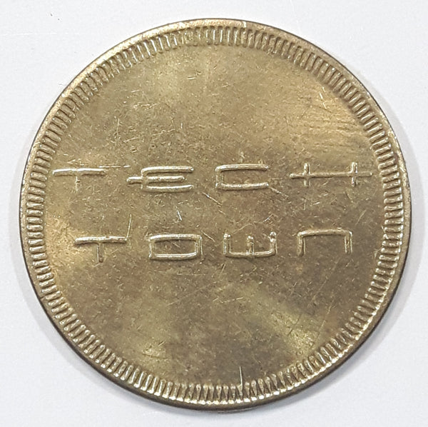 Vintage Famous Players Tech Town Gaming Game Token Metal Coin