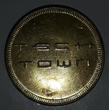 Vintage Famous Players Tech Town Gaming Game Token Metal Coin