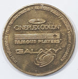 Vintage Famous Players Cineplex Odeon Galaxy No Cash Value Gaming Game Token Metal Coin