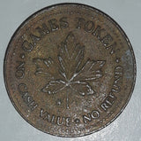 Clown Themed No Cash Value Metal Game Token Coin