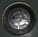 TTC Toronto Transit Commission Valid For One Fare Metal Coin Token