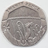 2011 UK 20 Twenty Pence Elizabeth II D. G. Reg. F. D. Metal Coin