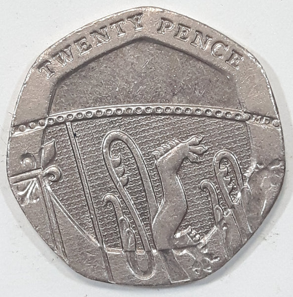 2011 UK 20 Twenty Pence Elizabeth II D. G. Reg. F. D. Metal Coin