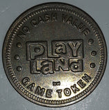 Vintage Playland Amusement Park Vancouver No Cash Value Game Token Metal Coin