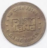 Vintage Playland Amusement Park Vancouver No Cash Value Game Token Metal Coin