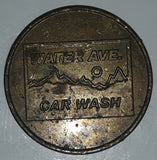 Water Ave. Car Wash Token Metal Coin