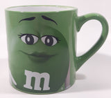 2016 Frankford Candy Mars M & M's Green 4" Tall Ceramic Coffee Mug Cup